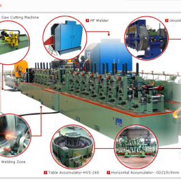 The high frequency steel pipe making machine